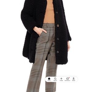 Mansur Gavriel Black Cashmere Teddy Jacket